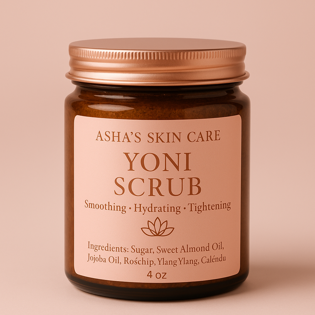 Yoni Scrub – Exfoliating • Hydrating • Brightening | Asha’s Skin Care